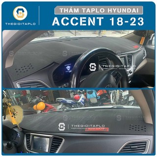 [Hyundai Accent 2012-2024] Thảm taplo oto da Nano Blockers UV, 3D Flare, Nhung lông tuyết viền Ziczac chống cong vênh