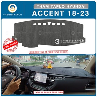 [Hyundai Accent 2012-2024] Thảm taplo oto da Nano Blockers UV, 3D Flare, Nhung lông tuyết viền Ziczac chống cong vênh