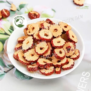 Táo đỏ thái lát sấy khô tự nhiên ngọt thanh - đóng sẵn túi díp bạc để tặng, biếu, pha trà, nấu chè... THẢO MỘC THIỆN TÂM