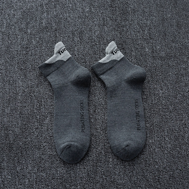 Vớ Tất Nam cotton cao cổ 5 màu loại dày phù hợp chạy bộ, bóng đá, bóng rổ...