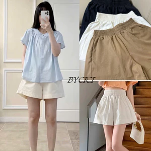 Quần short Phồng kaki cạp chun lưng cao kiểu mới