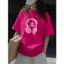 Áo Thun Tay Lỡ Nữ Tính Basic Dễ Thương Phối Hình In Tai Nghe Đáng Yêu Chất Cotton Mềm Mịn Cực Co Dãn