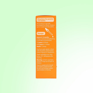 Vitamin D3 K2 Nature's Way Kids Smart Drops Tăng Cường Hấp Thụ Canxi Giúp Bé Cao Lớn 11ml