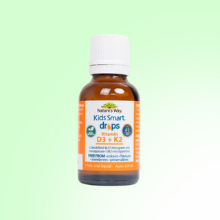 Vitamin D3 K2 Nature's Way Kids Smart Drops Tăng Cường Hấp Thụ Canxi Giúp Bé Cao Lớn 11ml