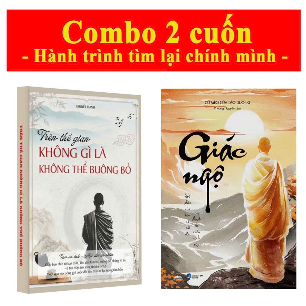 Bìa sách Combo 3 Quyển Giác Ngộ Tái sinh và Trên thế gian không có gì là không thể buông bỏ ( Có Lẻ )
