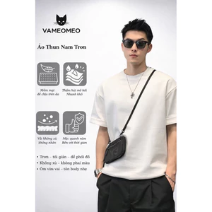 Áo thun nam VAMEOMEO basics form rộng compact phiên bản Premium chống nhăn,khử mùi tốt