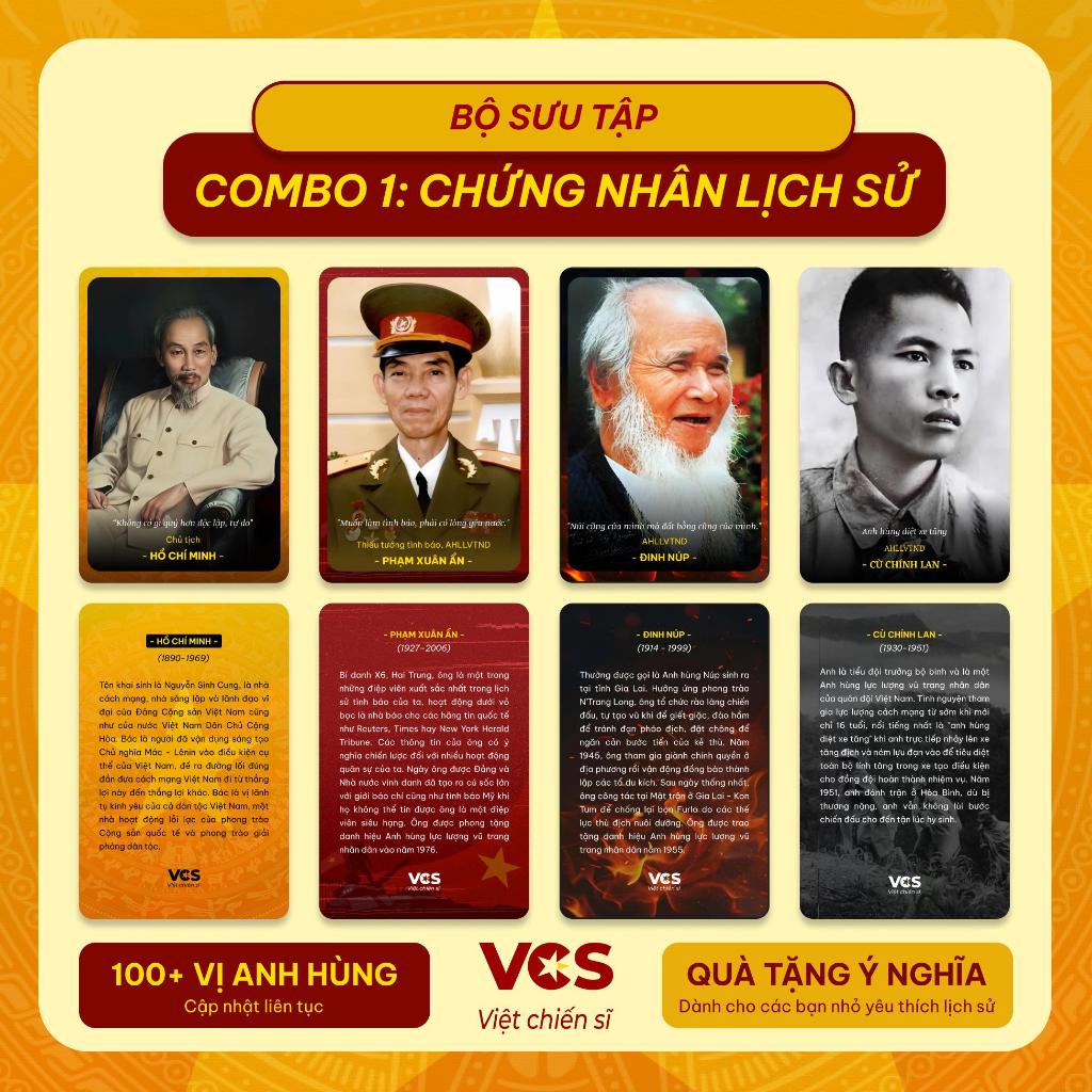Card bo góc Việt Nam, thẻ bài lịch sử