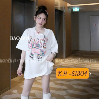 QCL1 Tổng hợp các mẫu Áo phông thêu ngựa cộc tay kèm phụ kiện siêu hot cực xinh chuẩn Momo xịn sò(Freesz)