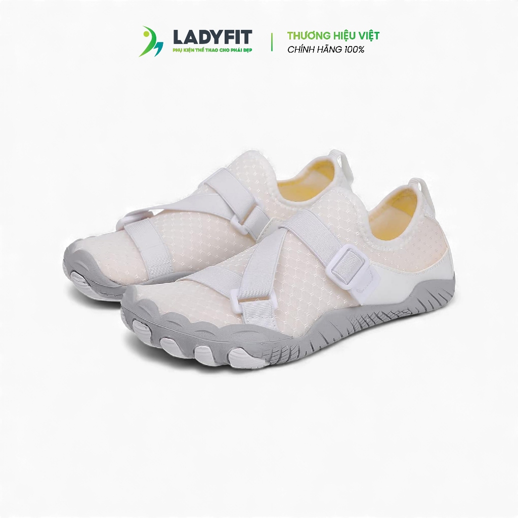 Giày Thể Thao Nữ Đế Bám Tập Gym – Cardio Pickleball – Thiết Kế màu Trắng sữa | BigBuy360 - bigbuy360.vn