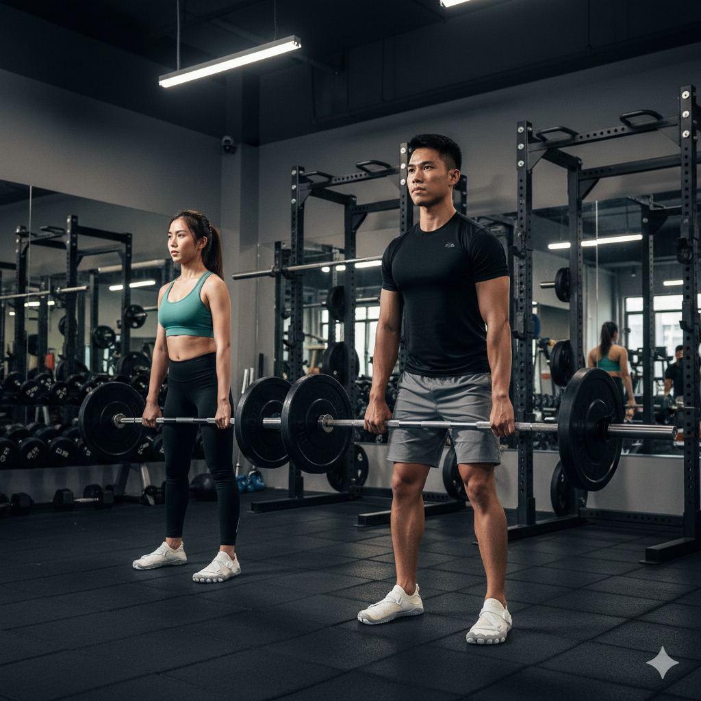 Giày Thể Thao Nữ Đế Bám Tập Gym – Cardio Pickleball – Thiết Kế màu Trắng sữa | BigBuy360 - bigbuy360.vn