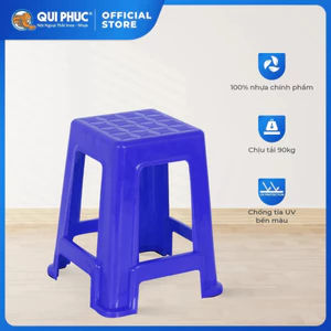 Ghế nhựa cao Super QUI PHÚC, ghế cao 45cm, ngồi bàn cao, bền đẹp, chắc chắn, tiện dụng