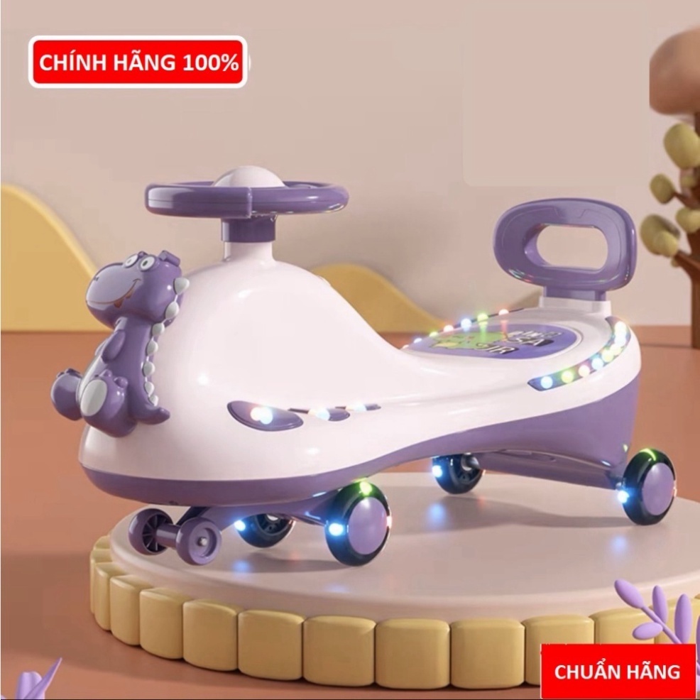 🧸𝑴𝒊𝒆̂̃𝒏 𝑺𝒊́𝒑🧸Xe lắc khủng Long cho bé ,có nhạc đèn nét chạy vòng quanh xe cho bé từ 8 tháng tuổi đến  tuổi,chịu tải 80kg