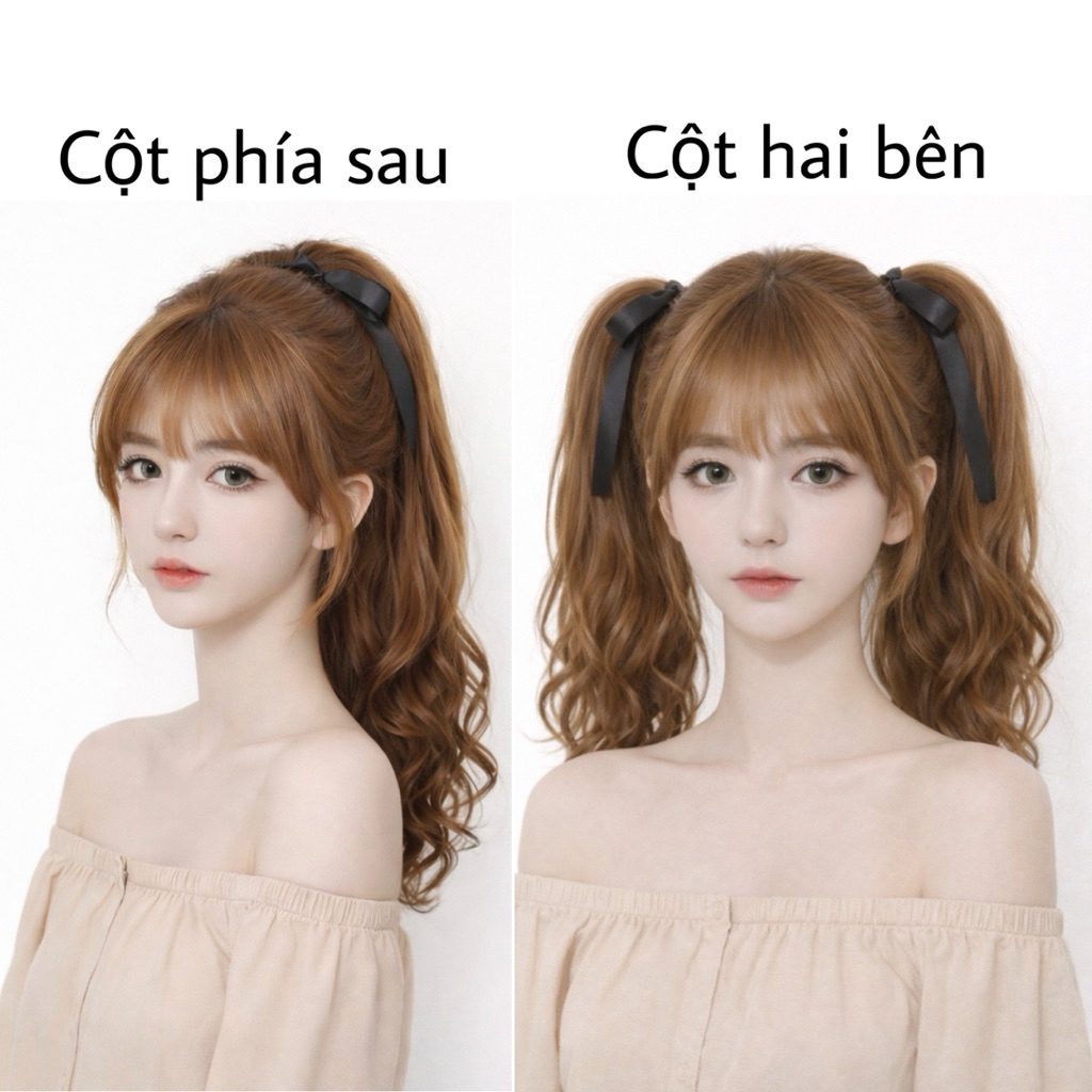 ❤️TÓC GIẢ BUỘC/ TÓC GIẢ CỘT XOĂN ĐỦ ĐỘ DÀI❤️ SỈ TÓC QUỐC TÓC GIẢ ĐẸP