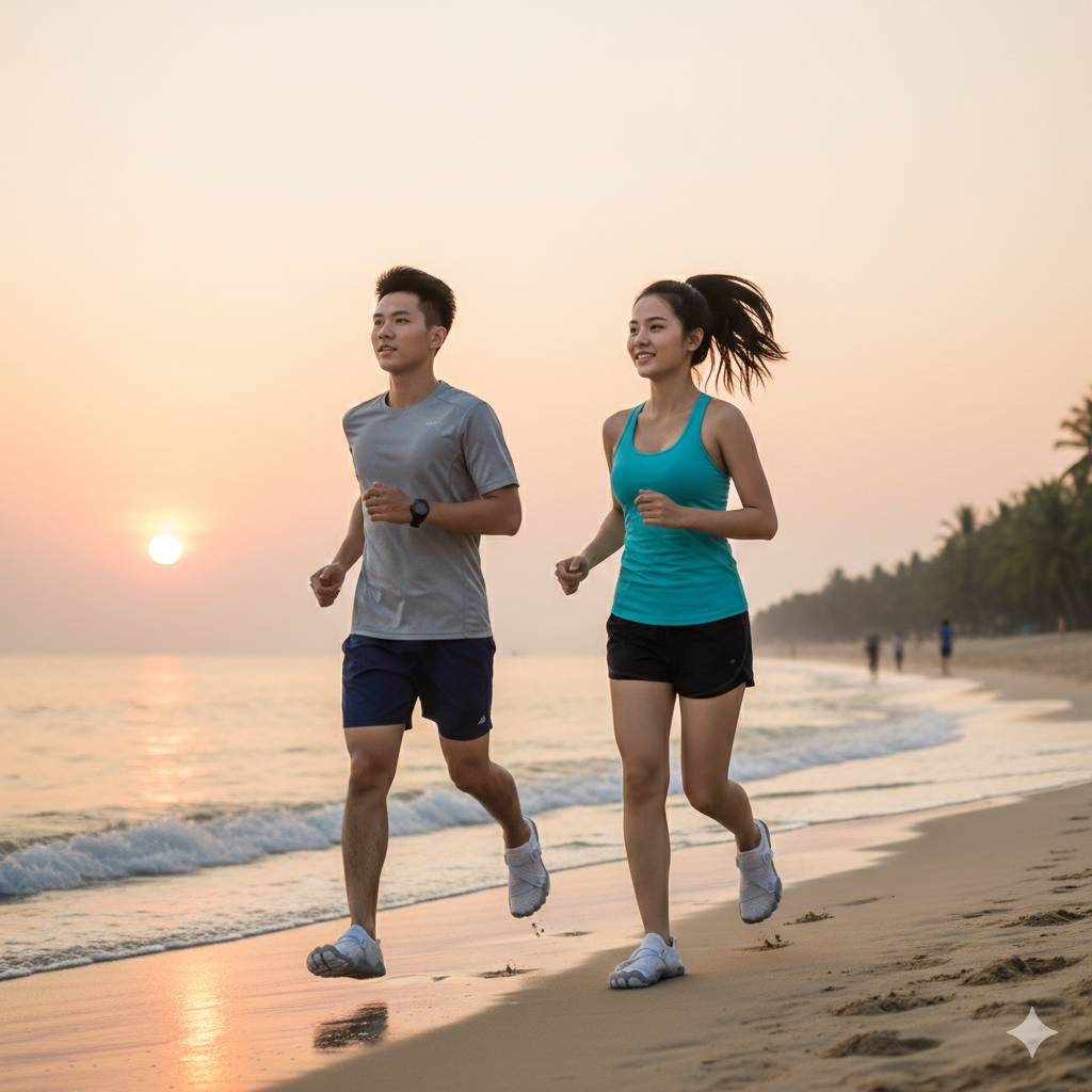 Giày Thể Thao Nữ Đế Bám Tập Gym – Cardio Pickleball – Thiết Kế màu Trắng sữa | BigBuy360 - bigbuy360.vn