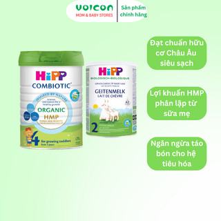 Sữa bột HiPP Organic Combiotic Đức - Công thức hữu cơ siêu sạch hỗ trợ tiêu hóa và miễn dịch cho bé