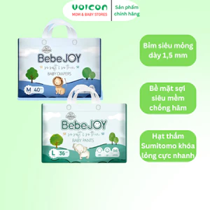 Tã Bỉm Bebejoy Premium Siêu Mỏng Thấm Hút Vượt Trội Chống Hăm Cho Bé Da Nhạy Cảm