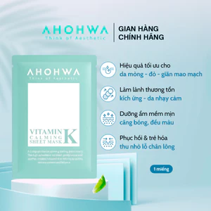 Mặt Nạ Cấp Ẩm Phục Hồi AHOHWA Vitamin K Calming Mask