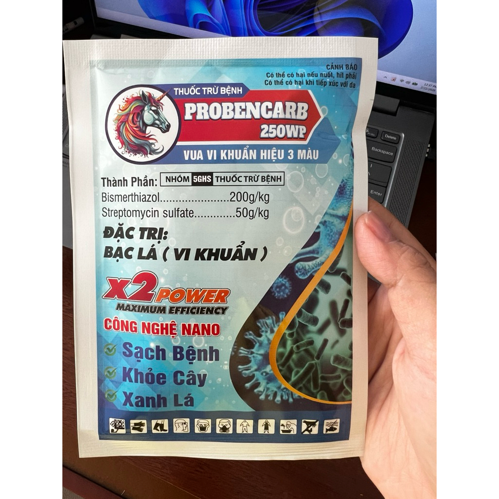 Vi khuẩn hiệu 3 màu quản lý bạc lá, cháy bìa lá gói 30g