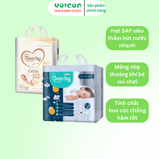Tã Quần Tã Dán Gooby Extra Premium Hàn Quốc Siêu Thấm Hút, Kháng Khuẩn Cho Trẻ Sơ Sinh (GIAO NGẪU NHIÊN SỐ MIẾN)