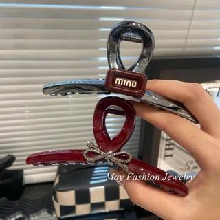Kẹp Tóc, Kẹp Càng Cua Cao Cấp Đính Nơ Và Min 13cm • Mây Fashion Jewelry - 924.02