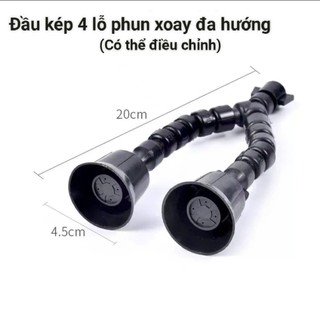Vòi phun nước có thể điều chỉnh áp suất cao nông nghiệp 4 lỗ phun