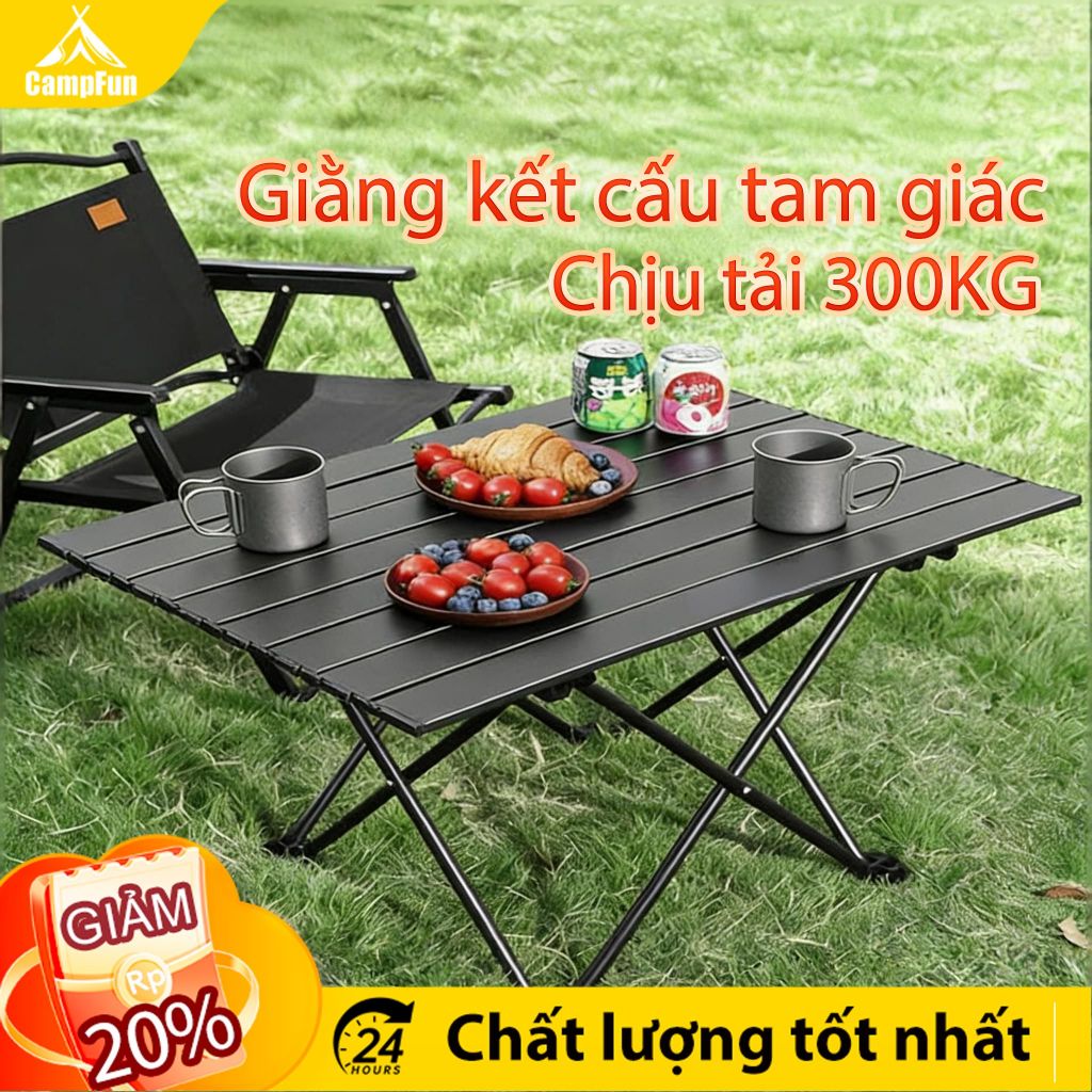 Bàn gấp lớn Cắm trại Bảng ánh sáng BBQ Bàn nhôm Đồ nội thất ngoài trời Bàn gấp Portable Picnic