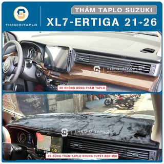 [Suzuki Xl7 và Ertiga] Thảm taplo ô tô da vân gỗ,da cacbon,da nano blockers đen và tuyết nhung 3 lớp dày 1cm chống nắng
