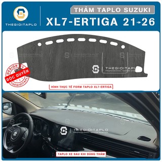 [Suzuki Xl7 và Ertiga] Thảm taplo ô tô da vân gỗ,da cacbon,da nano blockers đen và tuyết nhung 3 lớp dày 1cm chống nắng