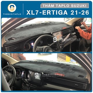 [Suzuki Xl7 và Ertiga] Thảm taplo ô tô da vân gỗ,da cacbon,da nano blockers đen và tuyết nhung 3 lớp dày 1cm chống nắng