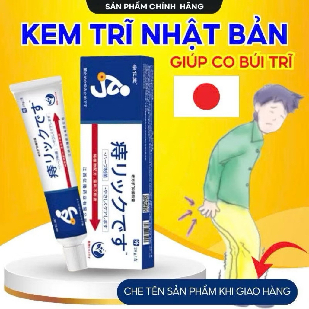 Kem Bôi Trĩ Nhật Bản Giúp Giảm Khô Rát Nứt Kẽ Hậu Môn, Hỗ Trợ Chăm Sóc Vùng Trĩ 20g shishop94
