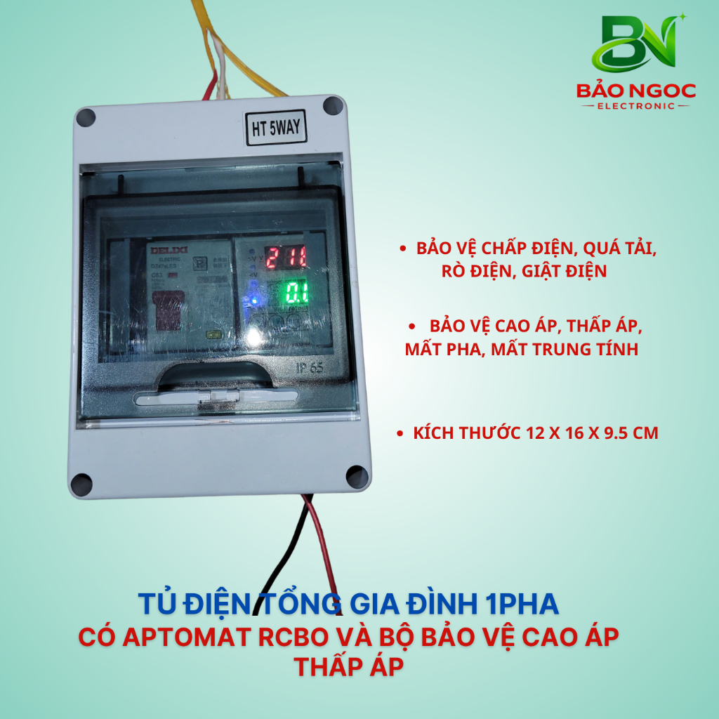 [TỦ TỔNG 1PHA] TỦ ĐIỆN TỔNG GIA ĐÌNH 1PHA CÓ APTOMAT CHỨC NĂNG CHỐNG GIẬT VÀ CHỐNG CAO ÁP THẤP ÁP CHO ĐIỆN GIA ĐÌNH 220V