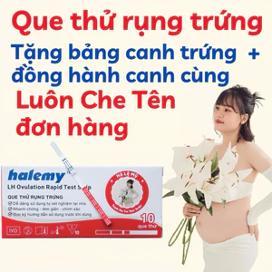 Combo 10 Que Thử Rụng Trứng HALEMY Bản To Đậm ( Tặng bảng canh trứng)(LUÔN CHE TÊN ) Hà Lệ Mỹ