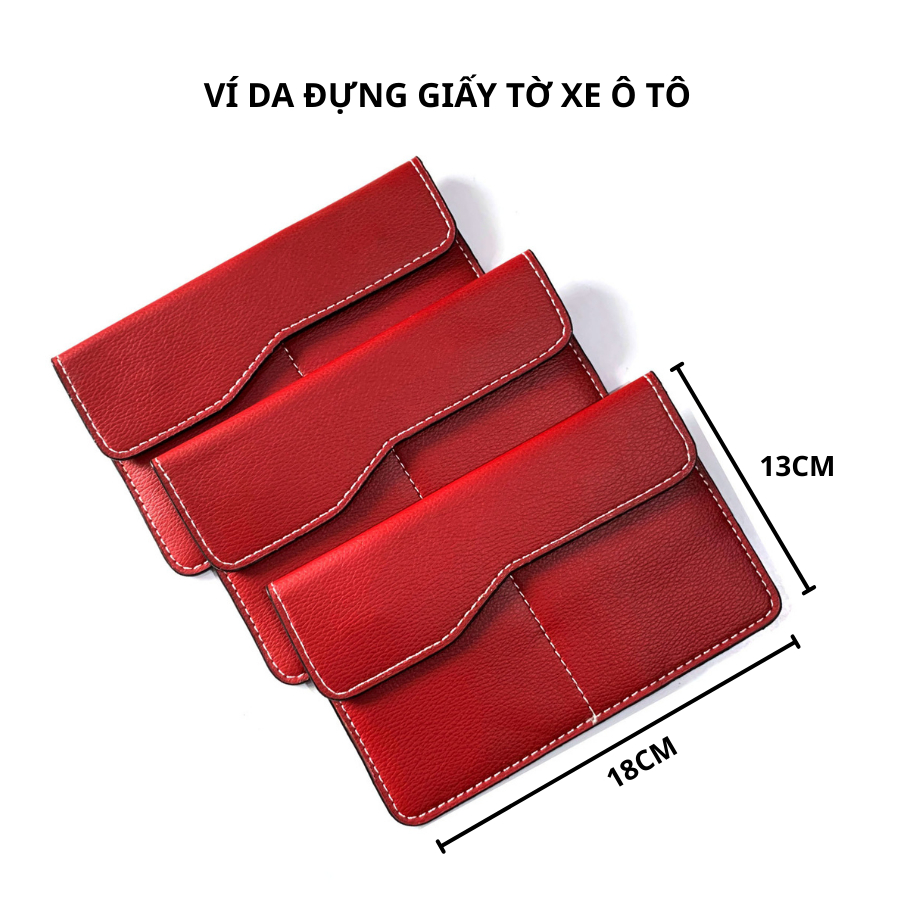 Ví Da Đựng Giấy Tờ Đăng Kiểm Xe Ô Tô, Đựng Bảo Hiểm, Bằng Lái, Thẻ ATM, Căn Cước Và Nhiều Giấy Tờ Khác VDK-PU04