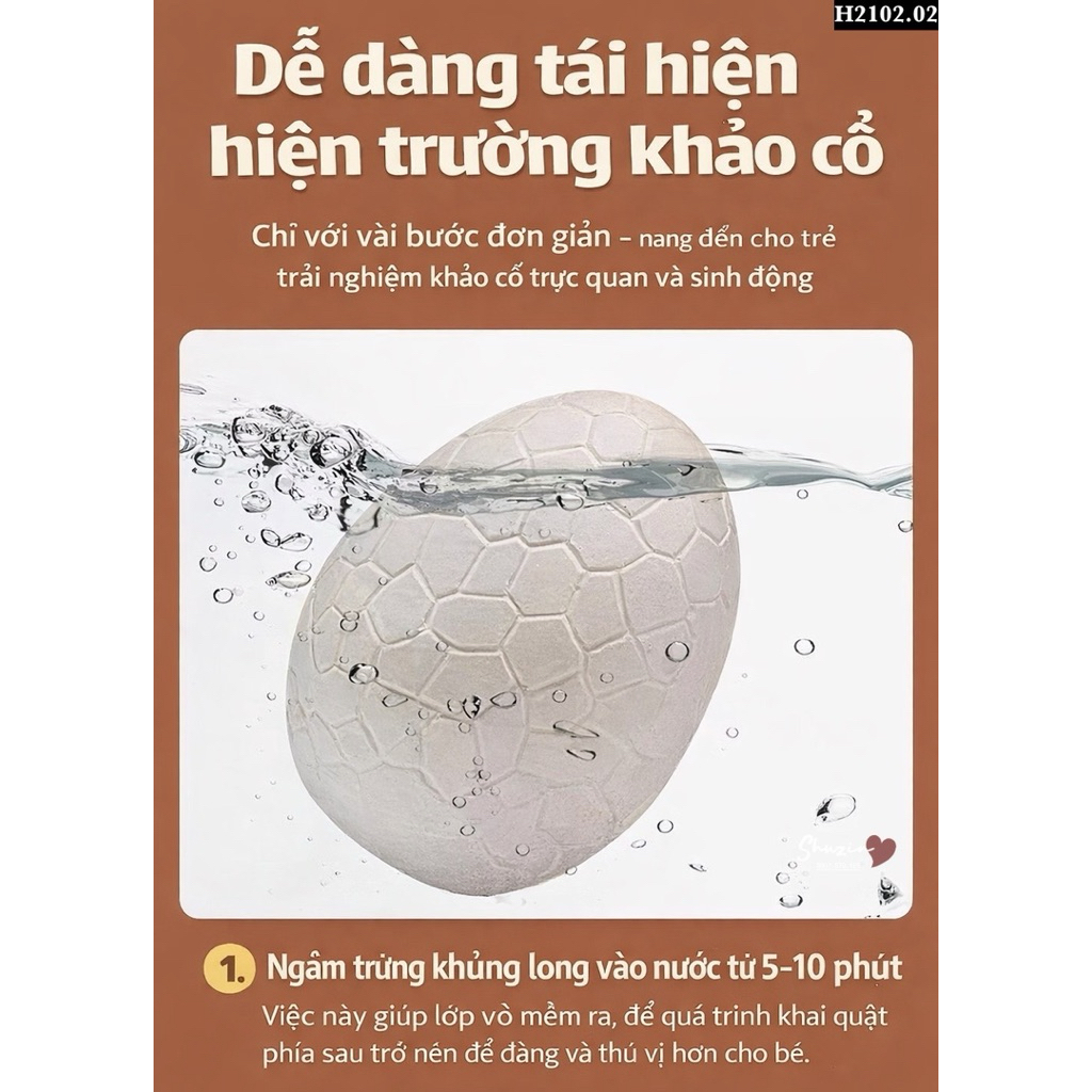 COMBO 4 TRỨNG KHỦNG LONG ĐẬP ĐÁ