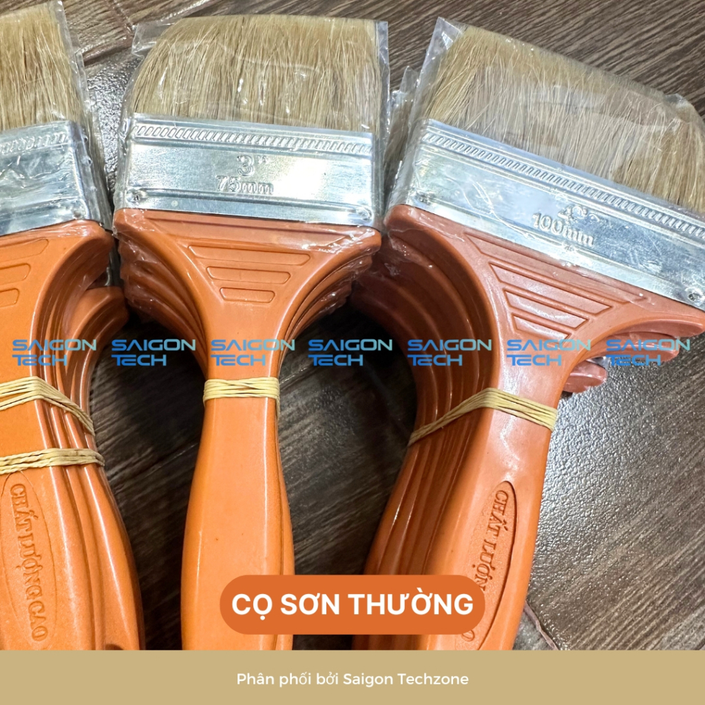 [2026] Cọ Sơn Cán Nhựa Cam Tiết Kiệm, Lông Cọ Mịn, Hạn Chế Rụng, Tái Sử Dụng Nhiều Lần,Dùng Sơn Nước