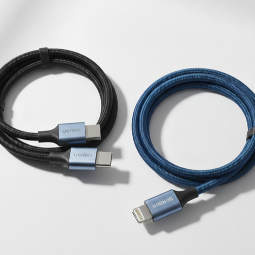 Cáp Sạc Nhanh PD Ugreen Essager - Dây C to C và C to L Cho Laptop, điện thoại táo, điện thoại Android bọc dù siêu bền | BigBuy360 - bigbuy360.vn