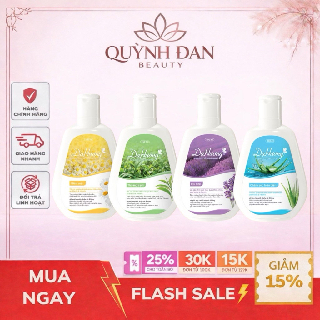 Dung Dịch Vệ Sinh Phụ Nữ Dạ Hương 100ml