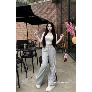 SET ÁO CỔ VUÔNG CRT MIX QUẦN ỐNG XUÔNG HOT HIT