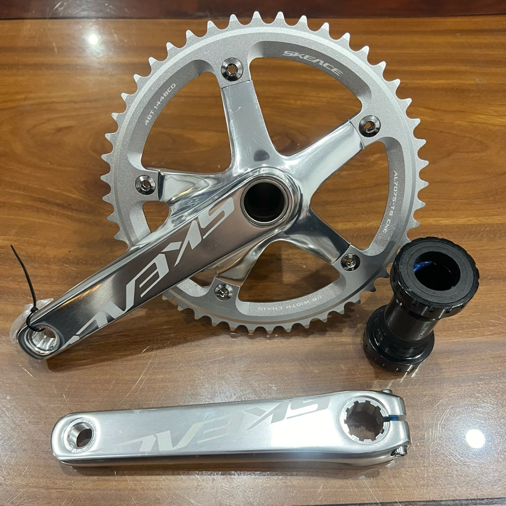 Giò dĩa trục rỗng SKEACE 48T-165mm kèm BB cho xe đạp fixed gear ...