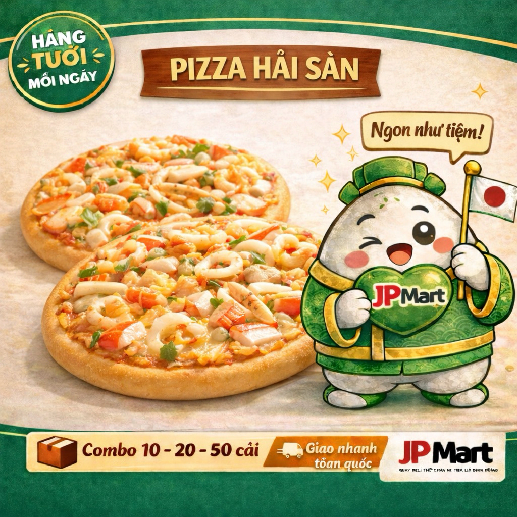 [Hỏa Tốc] Pizza Hải Sản 16cm - JP Mart