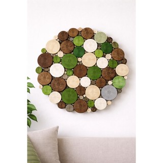 Tranh gỗ Lộc Mộc hiện đại - Tranh Mosaic Màu sắc treo Phòng khách, phòng ngủ, tranh độc bản handmade