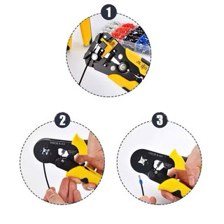 Kìm bấm cos Hsc8 6-4A / 10SA / 6-4B chính hãng Fasen bấm cốt pin rỗng vuông tròn 0.25-10mm2