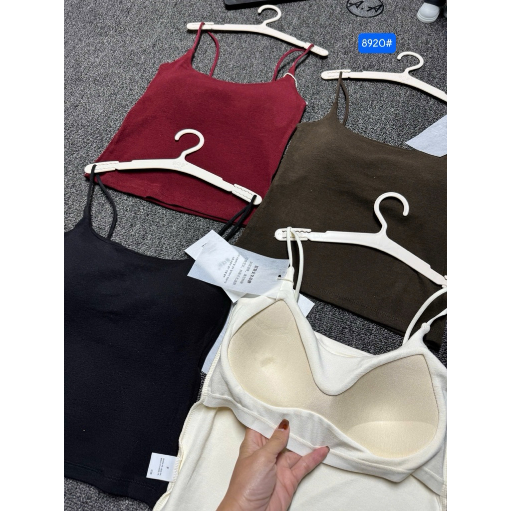 ☘️ Áo 2 dây 8920# hàng QC full túi , móc. cottong xịn