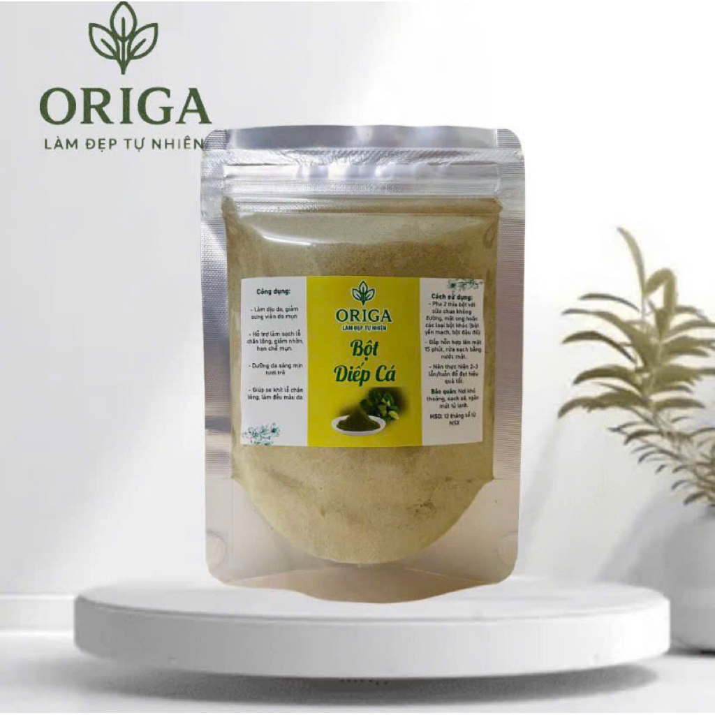 Túi 100 gram bột Diếp Cá làm sáng mịn da
