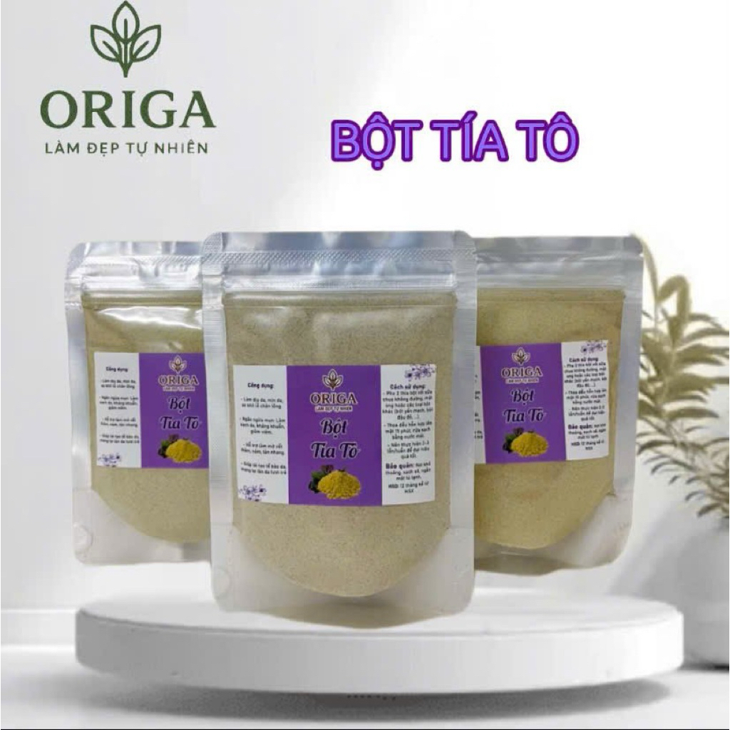 Túi 100 gram bột Tía Tô làm sáng da