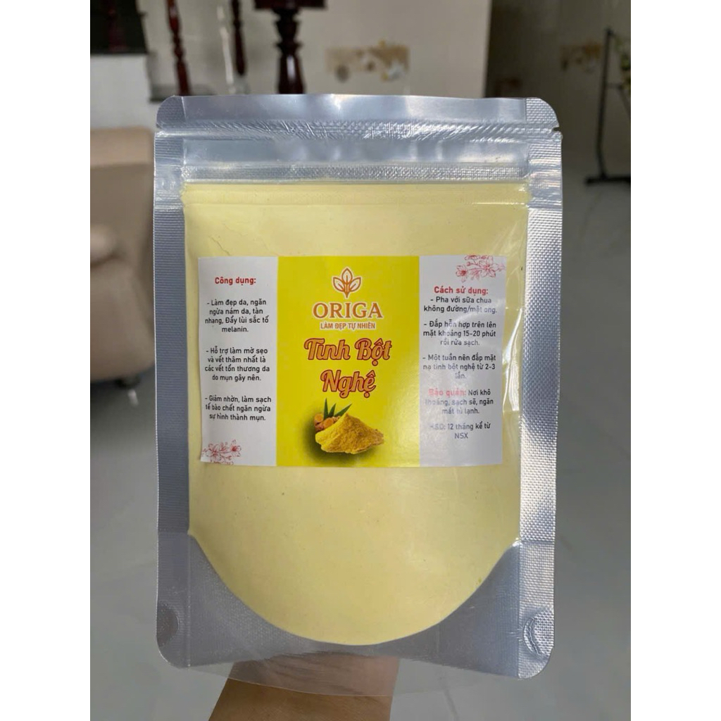 Túi 100 gram tinh bột nghệ làm đẹp da
