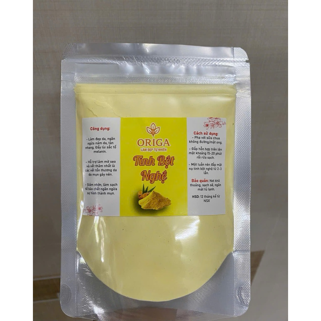 Túi 100 gram tinh bột nghệ làm đẹp da