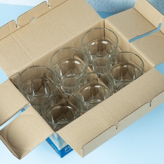 Bộ 6 Ly cốc thủy tinh U Glass 310ml kiểu lùn - PUG389, thủy tinh cao cấp