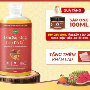 Dầu sáp ong lau đồ gỗ Đại Lâm Mộc- Đánh bóng, làm mới, bảo vệ độ bền gỗ,hỗ trợ ngăn mối mọt