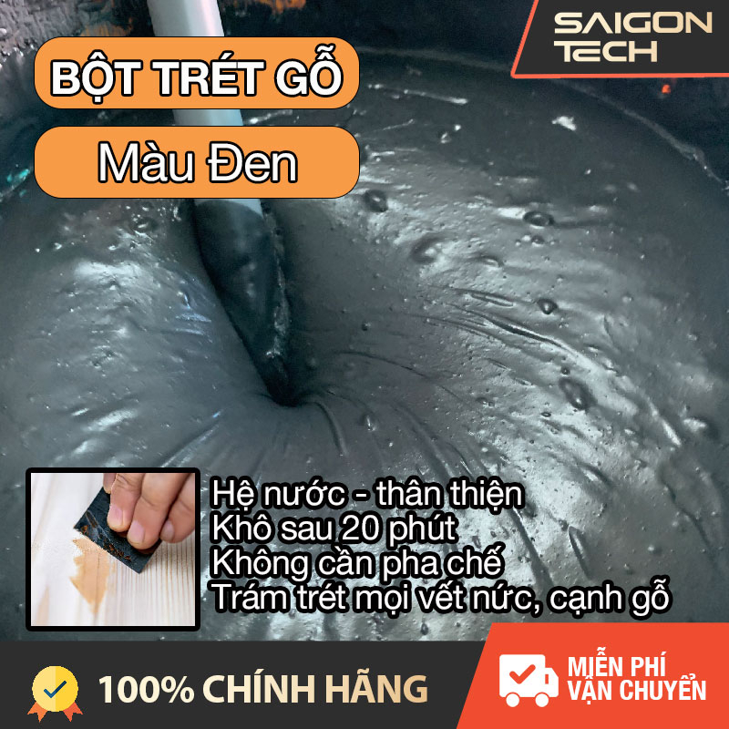 [MỚI 2026] HỘP 0.5KG BỘT TRÉT GỖ WOOD FILLER, TRÁM MỊN CÁC VẾT NỨT, LÀM NHẴN BỀ MẶT GỖ KHÔ NHANH